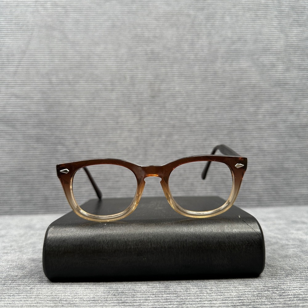 Hemingway Brownmist Fade Y2k Eyeglasses Frames 48/21/145 Vintage Style Square